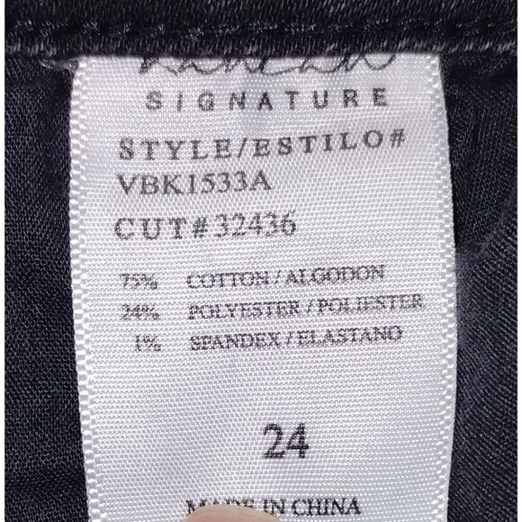 KanCan Signature High-Rise Distressed Black Skinny Jeans (Sz 24) - Picture 7 of 7